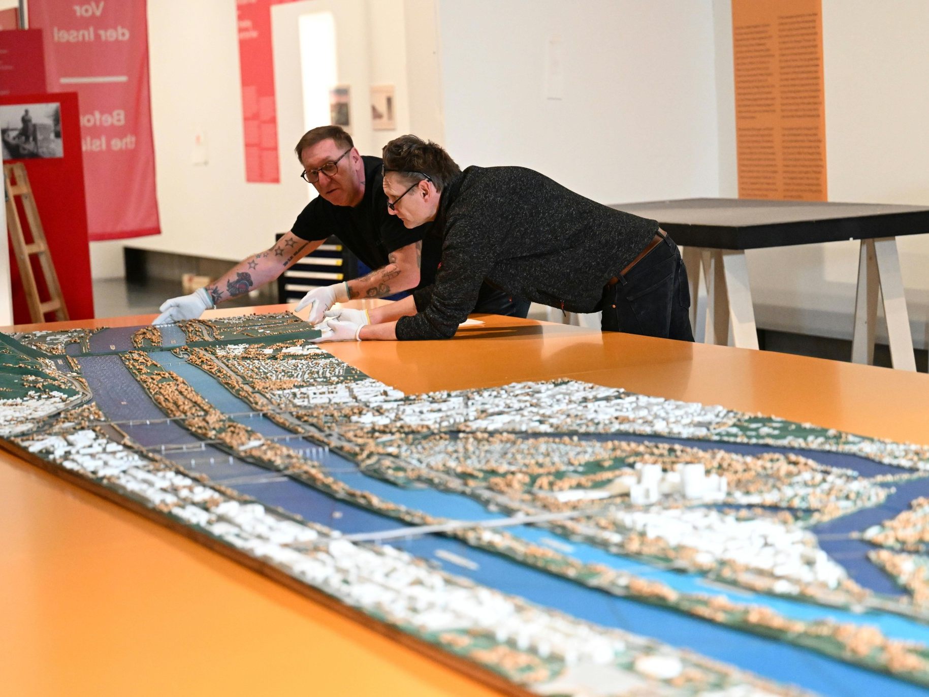 Viyana Müzesi 11 metre uzunluğunda Donauinsel modelini sergiliyor