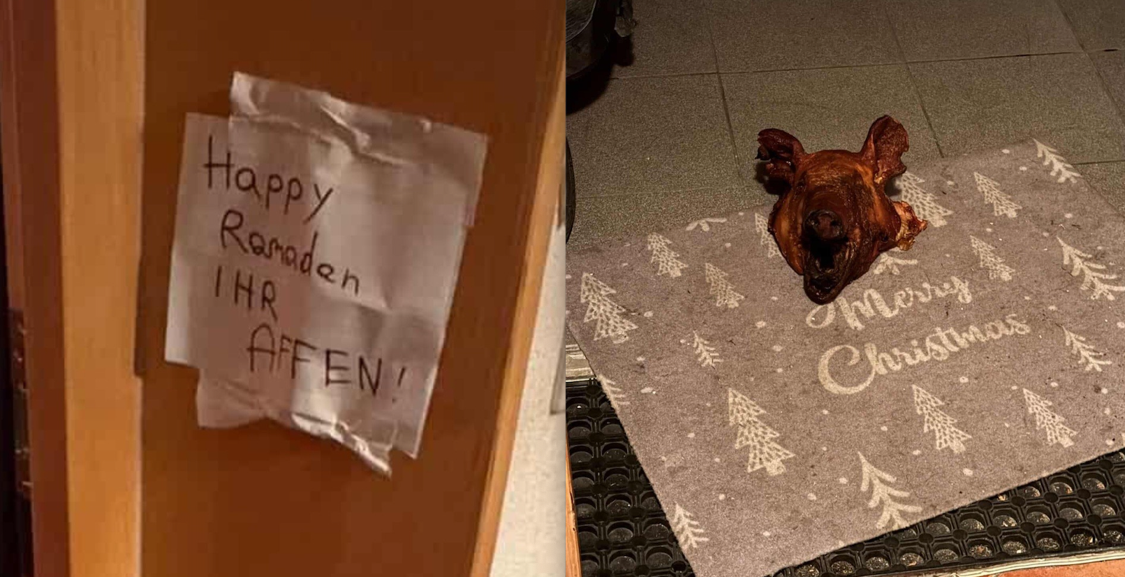 Rassistische Attacke auf türkische Familie in Tirol: Schweinekopf vor Haustür abgelegt