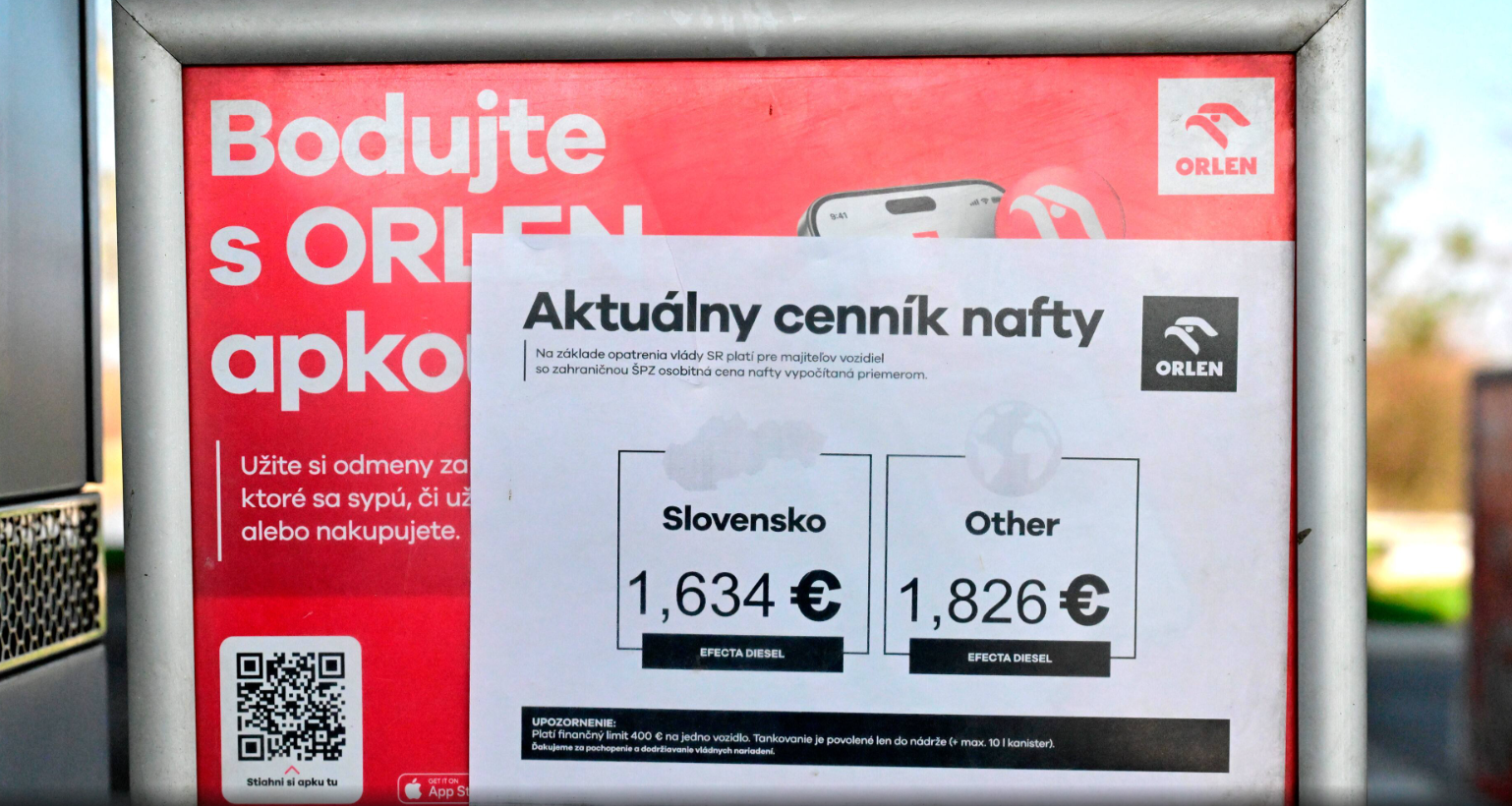 Avusturya’dan sürücüler Slovakya’ya akın ediyordu | Yabancılar Slovakya’da akaryakıta 26 cent daha fazla ödeyecek