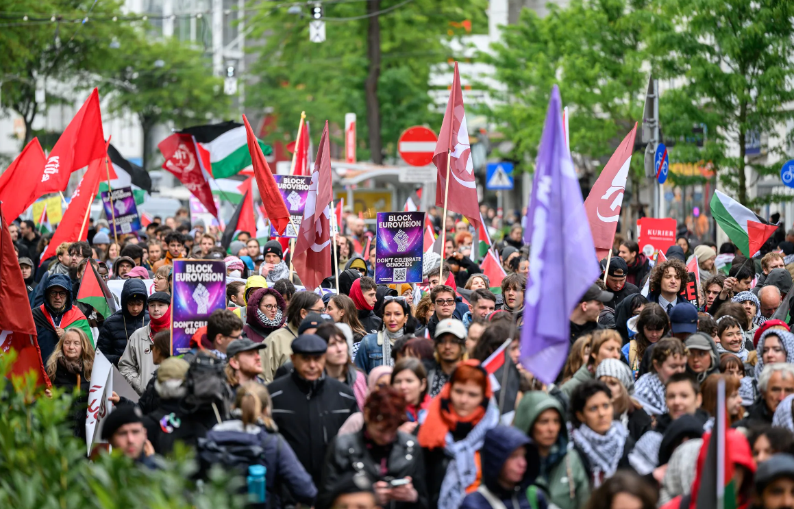 FBI’dan Viyana polisine destek | Eurovision Şarkı Yarışması öncesi İsrail protestosu