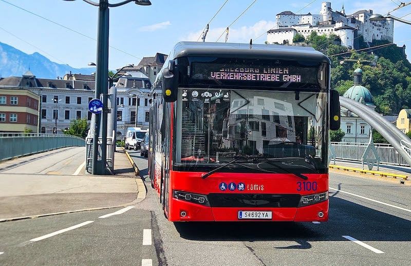 Türkiye üretimi troleybüs Salzburg’da teste çıktı | Elektrik motoru Avusturya’dan