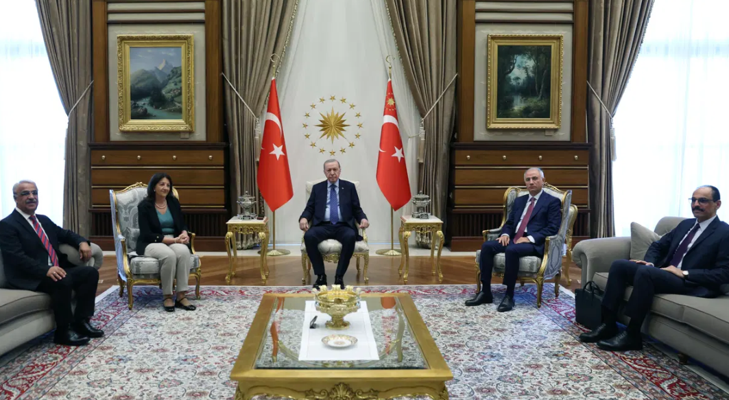 Präsident Erdoğan trifft DEM-Parteidelegation in Ankara